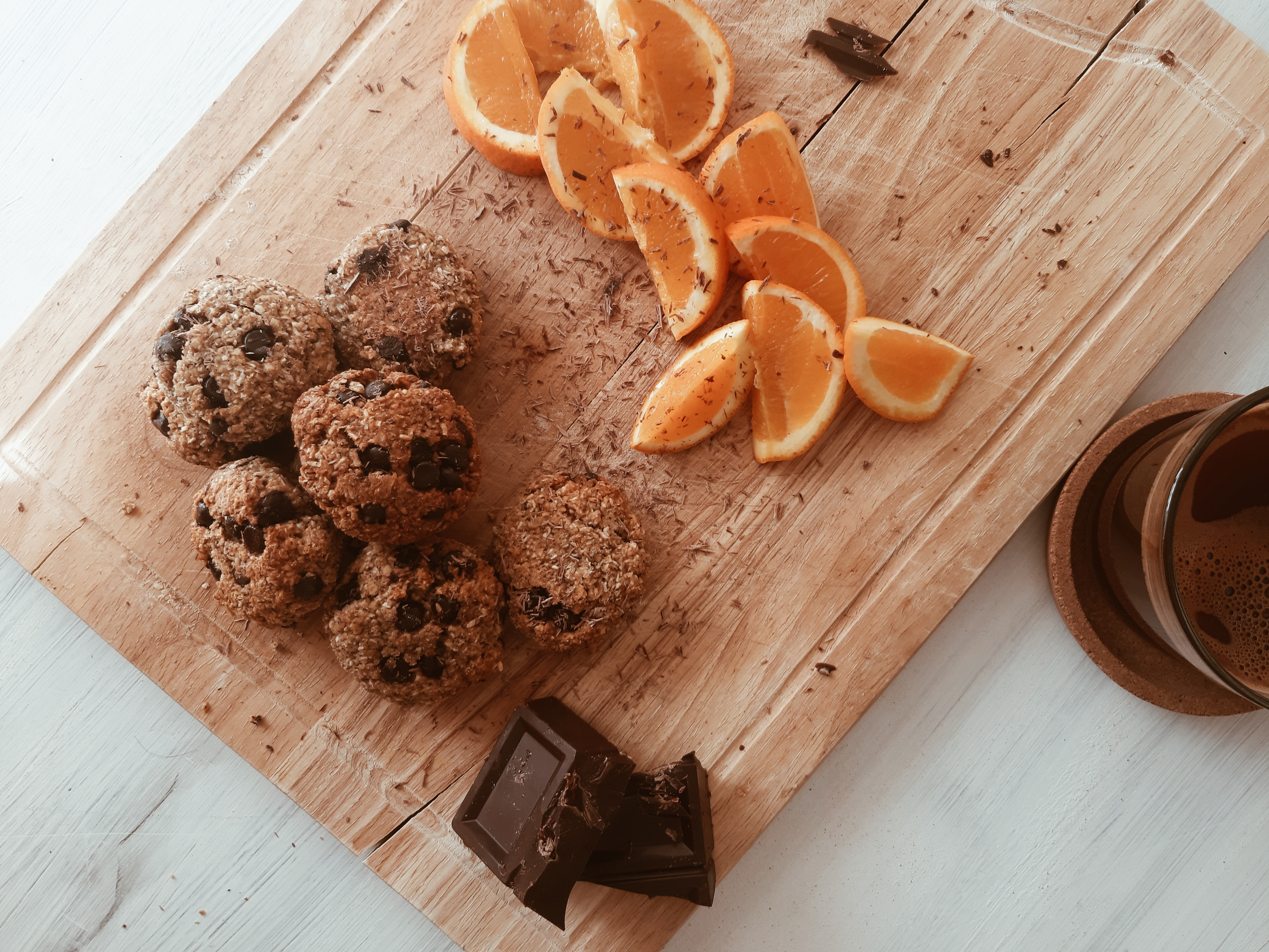 Vegan μπισκότα βρώμης με πορτοκάλι και ινδοκάρυδο